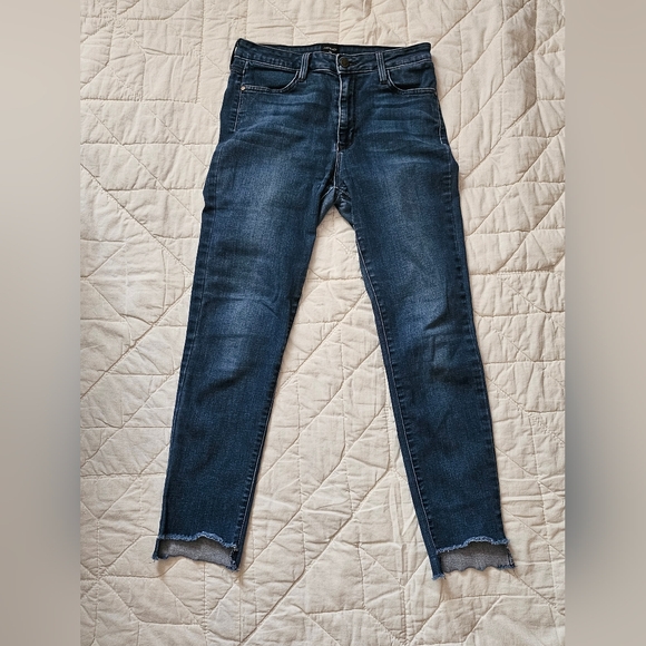 Just Black Denim - Just Black - Skinny Dark Wash -Stepped hem Jeans- Size 28